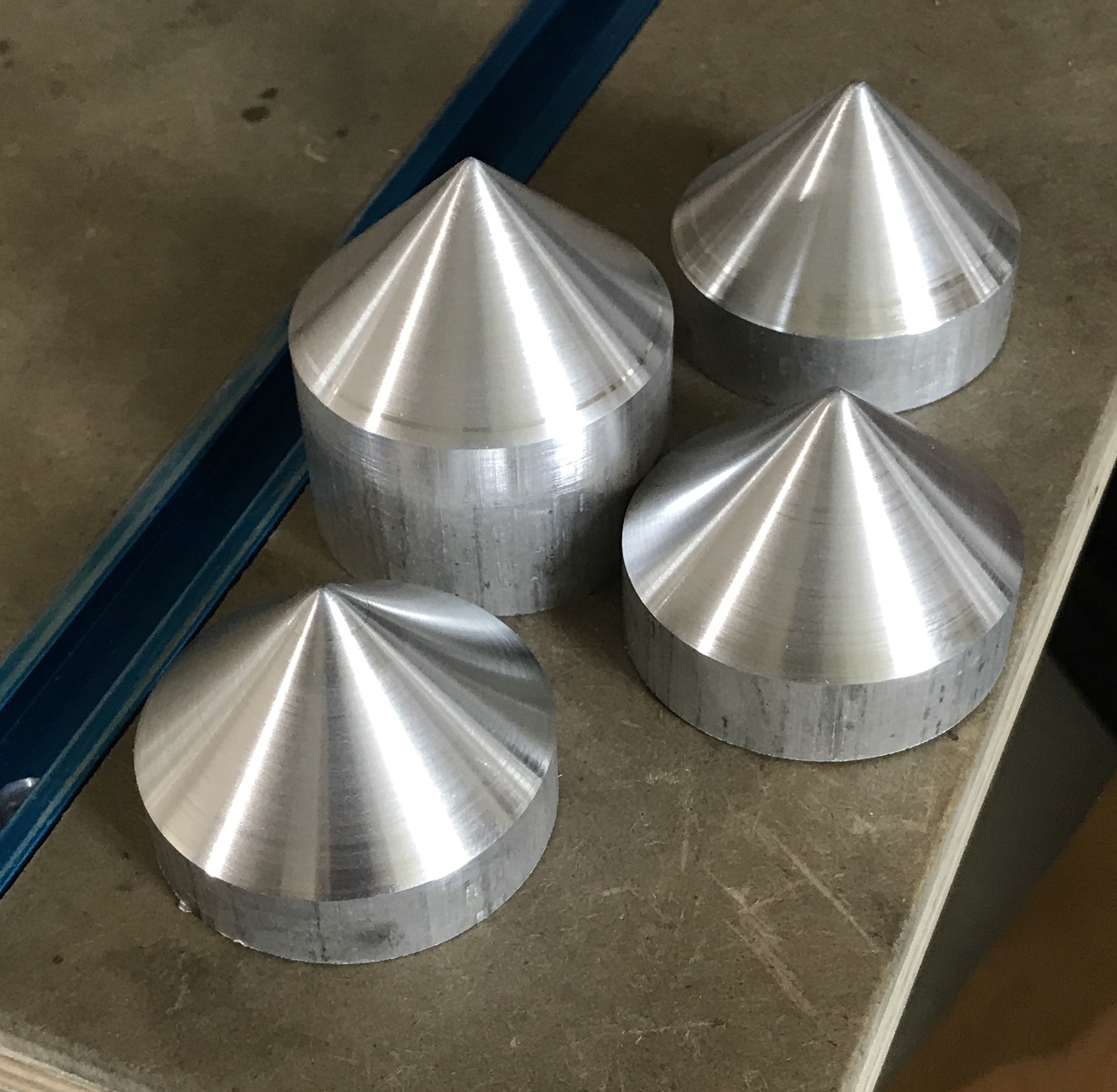 Four completed cones